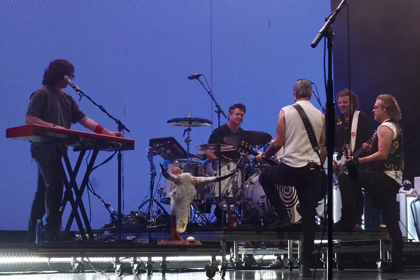 Band performing on stage