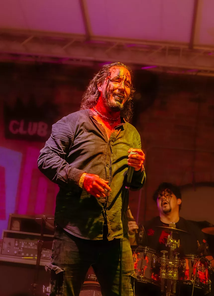 Man performing on stage