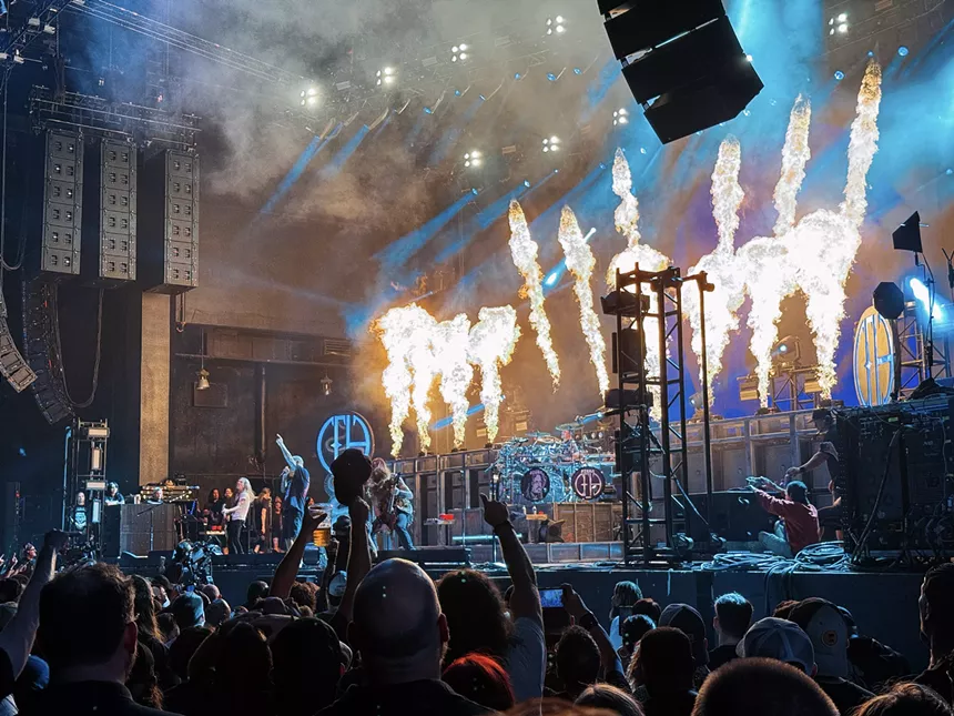 Band performing on stage