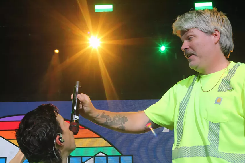 Man performing on stage