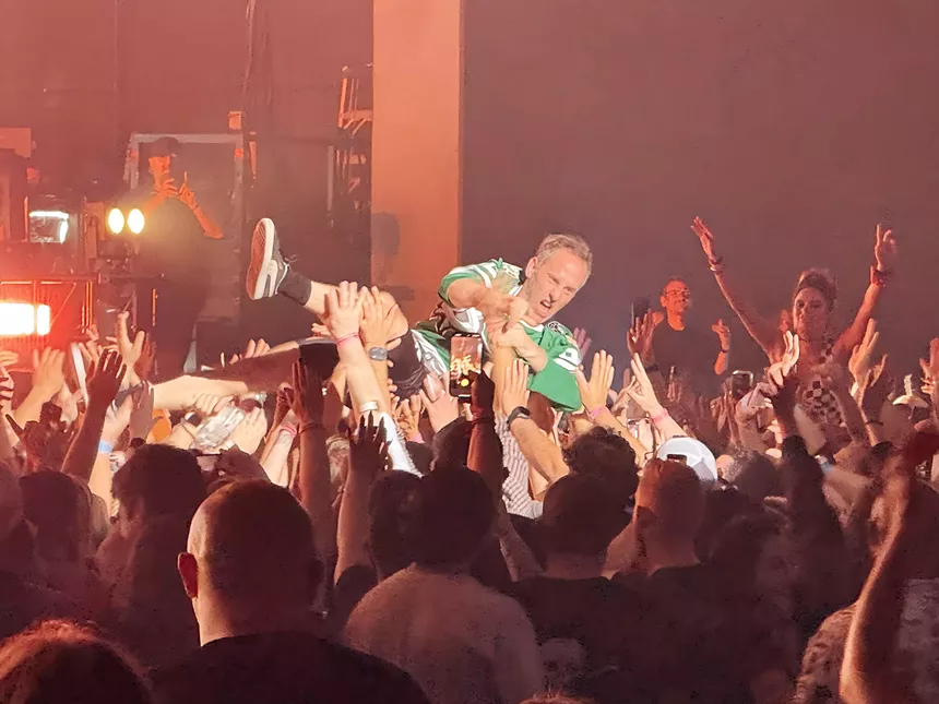 Band performing on stage