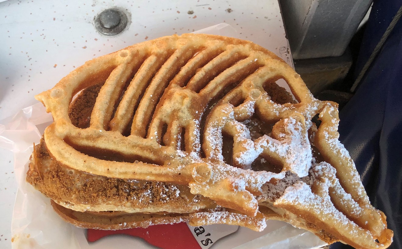 The Armadillo is one of the fried food finalists being served at the Texas State Fair.