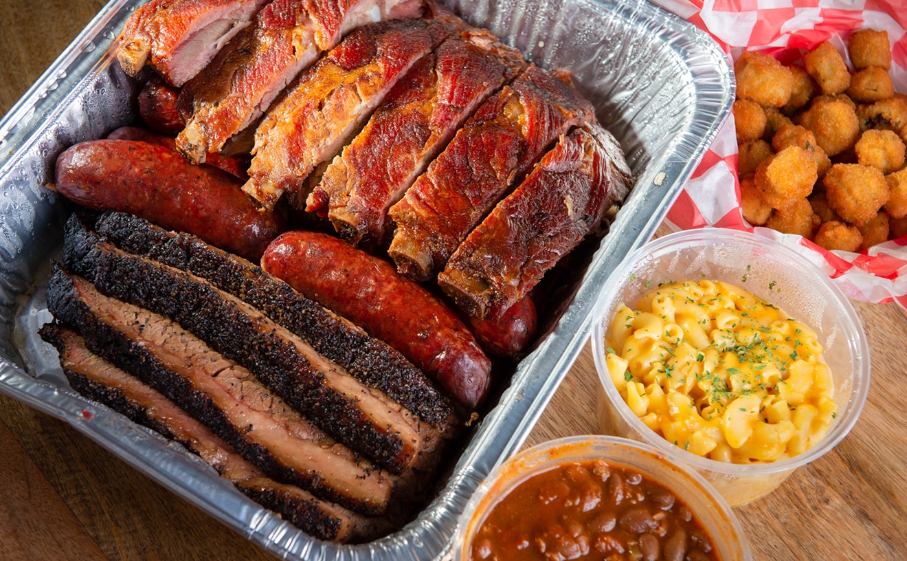 Brisket, sausage links, ribs, macaroni and cheese, beans and fried okra: Smoky Joe's nails the compulsory part of the program.
