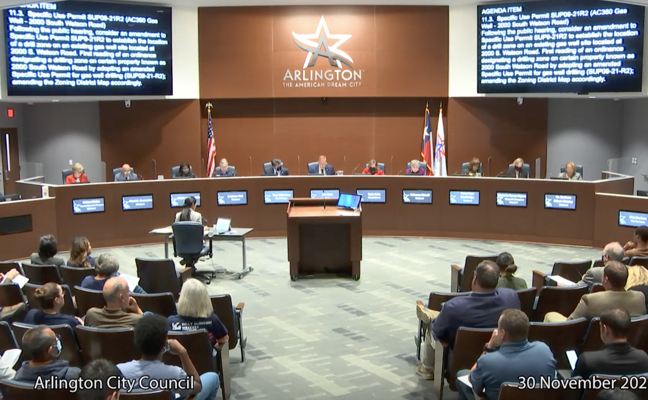 The Arlington City Council takes a vote on whether to approve three new gas wells near the Mother's Heart Learning Center.