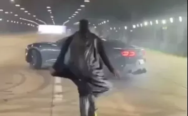 'Batman' Spotted at Underground Street Drift in Downtown Dallas Tunnel