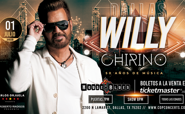 Win 2 tickets to Willy Chirino!