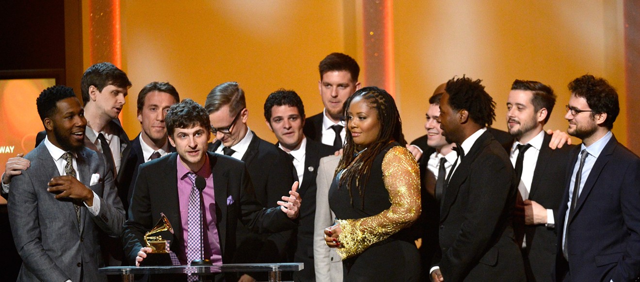 Snarky Puppy winning their first Grammy in 2014. On Sunday, they got their fifth award.