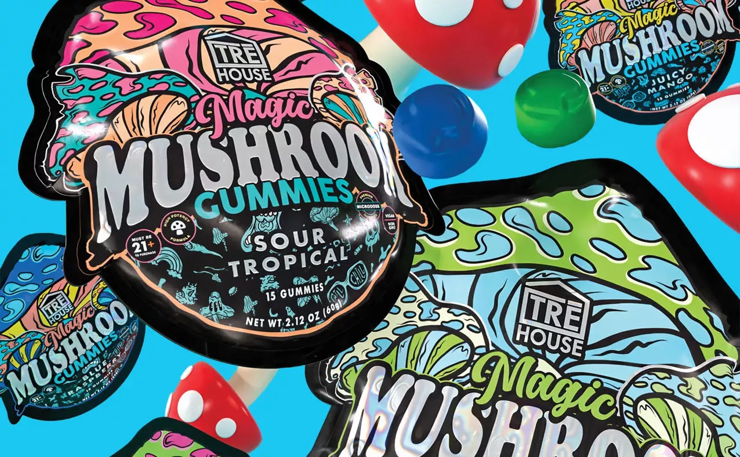 Best Mushroom Gummy 2024 | TRE House | Best Restaurants, Bars, Clubs