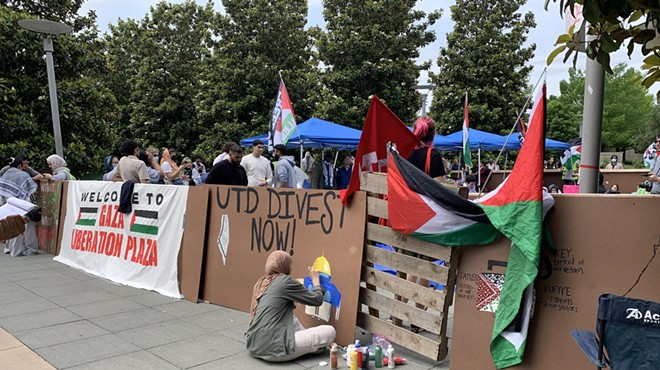 UT Dallas Gaza protest