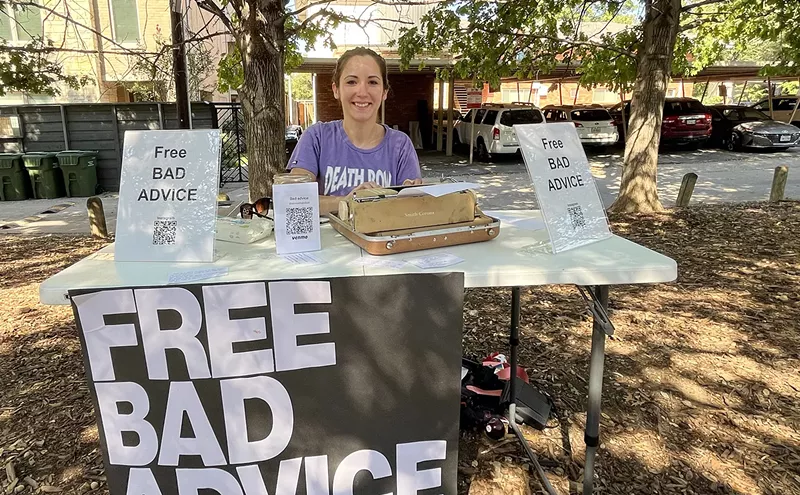 Image: Want Free Bad Advice? Dallas Woman Types Up Shock Value on the Katy Trail