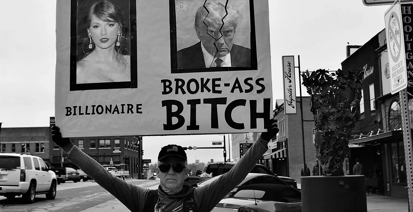 Denton Viral AntiTrump Sign Man Flashes Gun at Reporter Dallas Observer