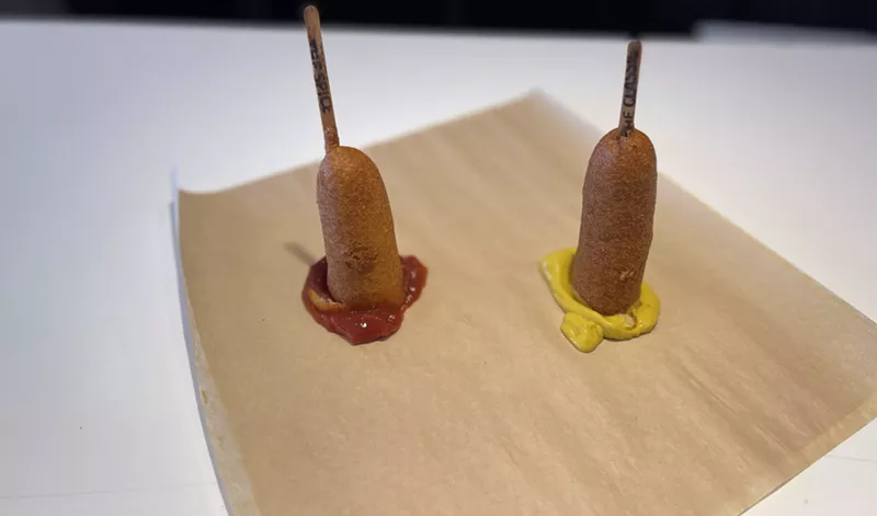 Image: Team ketchup or mustard, it doesn't matter. On National Corn Dog Day this city is all on the same team.
