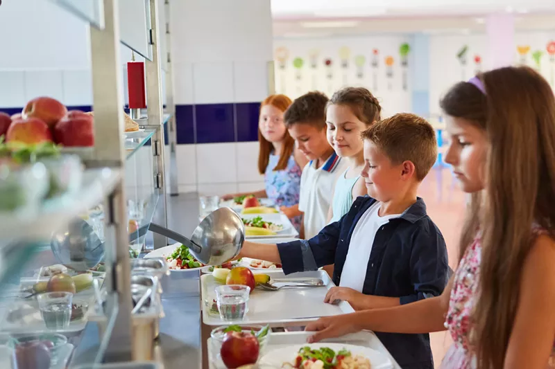 Image: school cafeteria