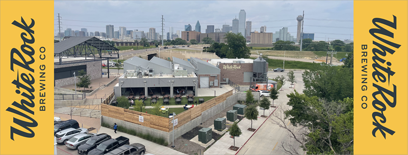 Image: The new White Rock Brewing Co. brewery is just west of the Trinity River at W. Commerce Street and N. Beckley Avenue.