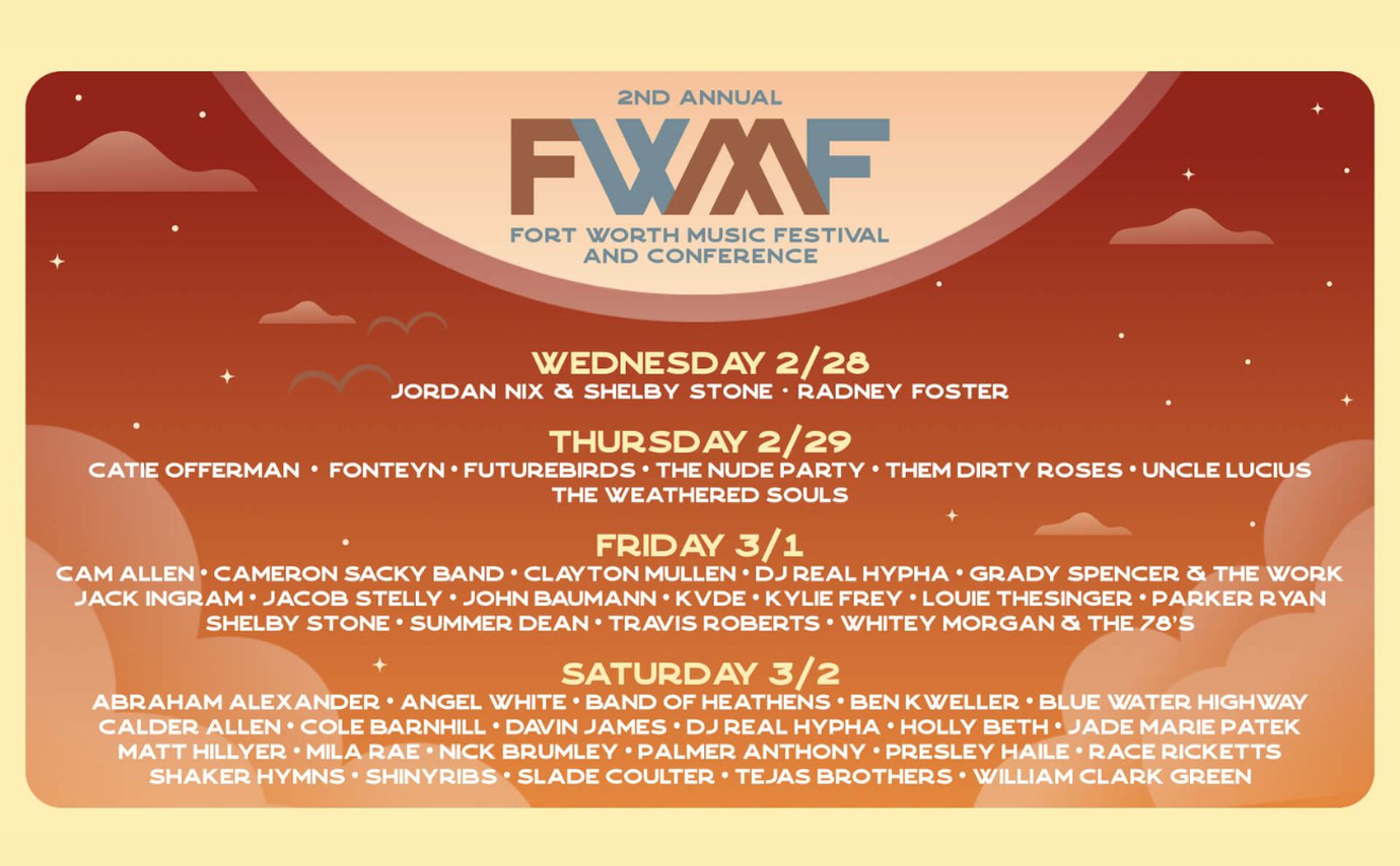 Win 2 FREE 3-DAY PASSES to the 2nd Annual Fort Worth Music Festival & Conference!