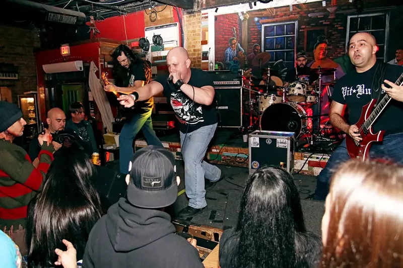 Image: The Dallas devil metal group Silvertonguedevil performed at Wits End's annual Punk vs. Metal show in 2017.