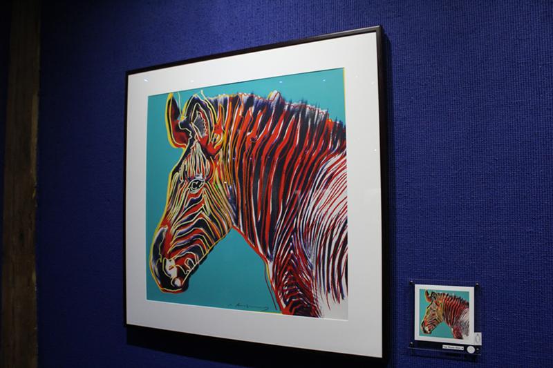 Image: "Grévy’s Zebra" is one of 10 works by Andy Warhol on display now.