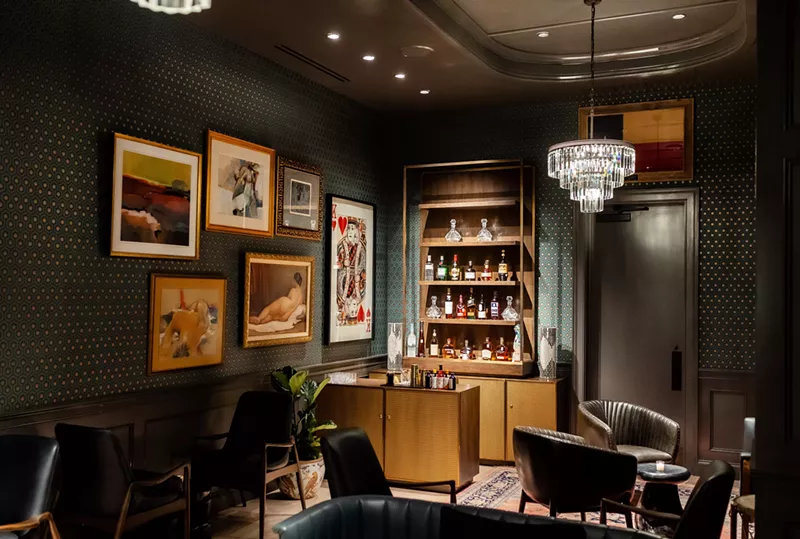 Image: The new Magnum Room bar inside Grapevine's Hotel Vin is a true speakeasy.