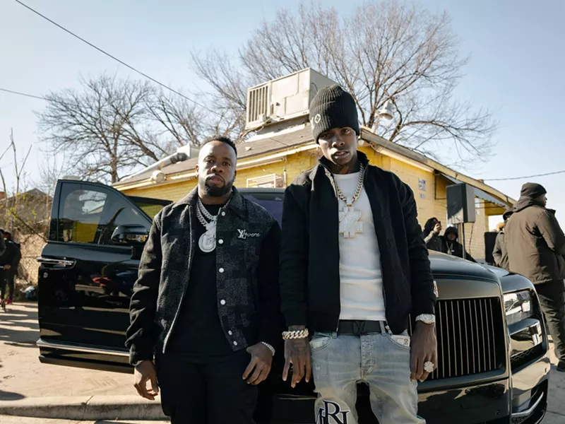 Image: Yo Gotti (left) and his newly signed Protégé, Dallas rapper Zillionaire Doe (right).